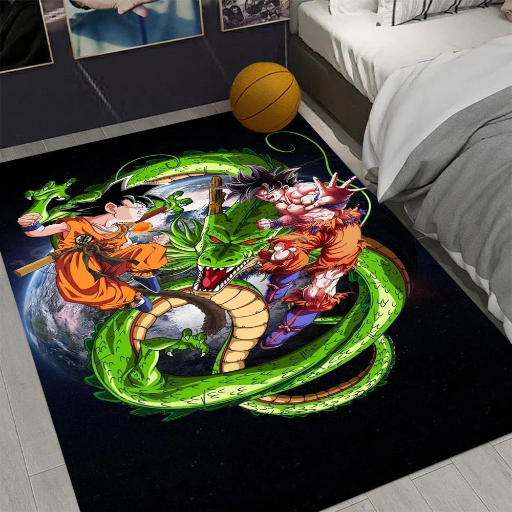 MINISO D-Dragon B-Ball Z Funky Rug — Soft Anime Carpet for Living Room & Bedroom, Perfect Gift for Fans & Collectors