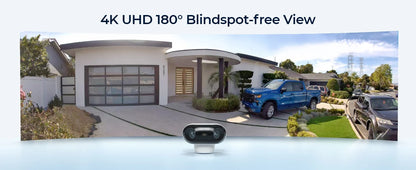 Reolink 4K Solar & Battery Powered Wireless Security Camera – 180° ColorX Night Vision, Outdoor WiFi Camera, AI Home Hub Compatible