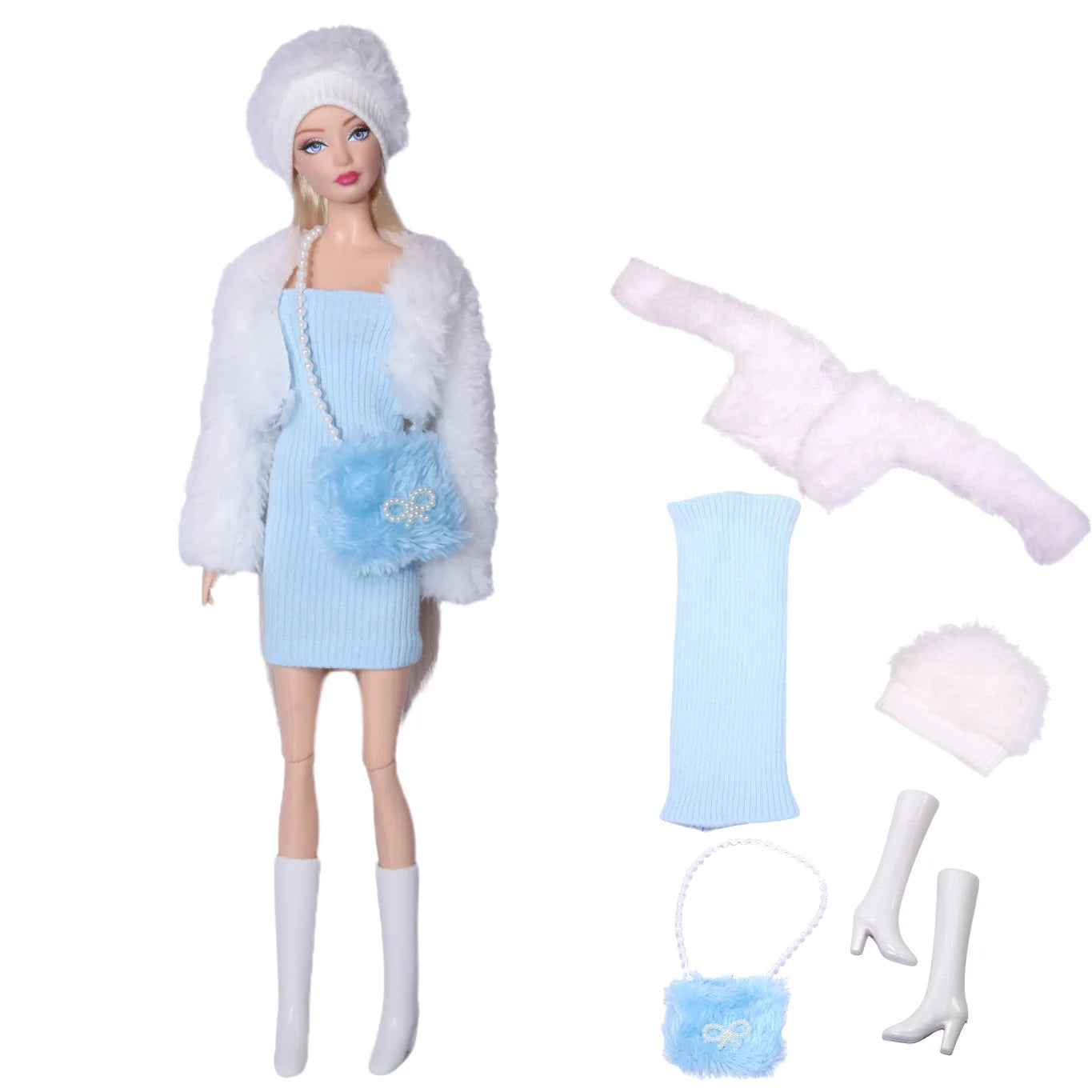 Doll Clothes for 30cm Barbie – Skirt, Outerwear, Pants & Shoes Accessories