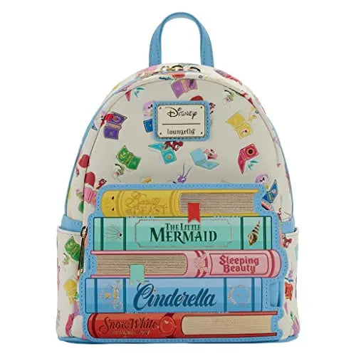 Disney Inside Out Sadness Mini Backpack – PU Leather Cartoon Rucksack for Girls, Cute Cosplay Storage Bag