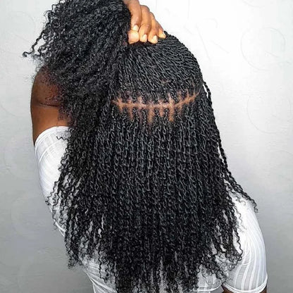 Afro Kinky Bulk Human Hair – 30g/pc Natural Black Brazilian Curly Hair for Braids & Dreadlock Extensions