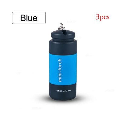 USB Rechargeable Mini Keychain Flashlight - Waterproof Portable LED Light for Hiking, Camping & Everyday Carry