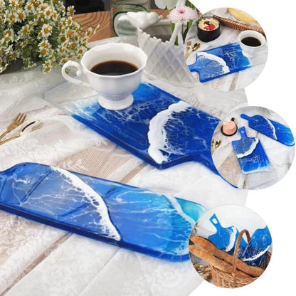 DIY Crystal Epoxy Resin Mold — Silicone Tray, Handle, Mirror & Swing Table Mold for Handmade Crafts