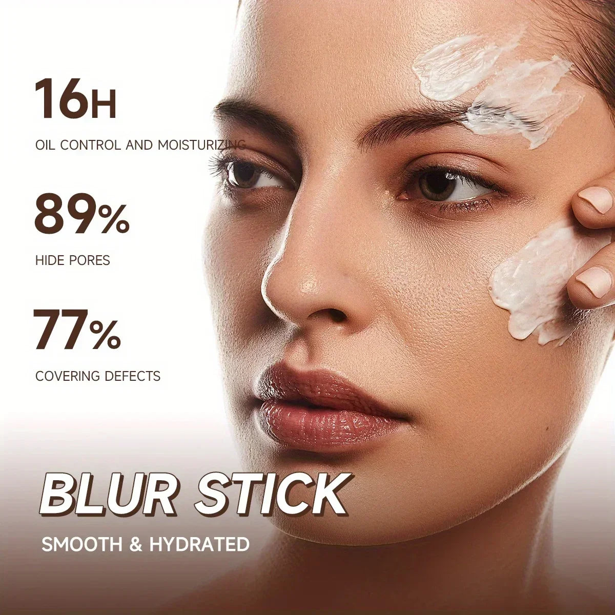 Invisible Pore Primer Stick - Matte Facial Makeup Base & Natural Finish Concealer