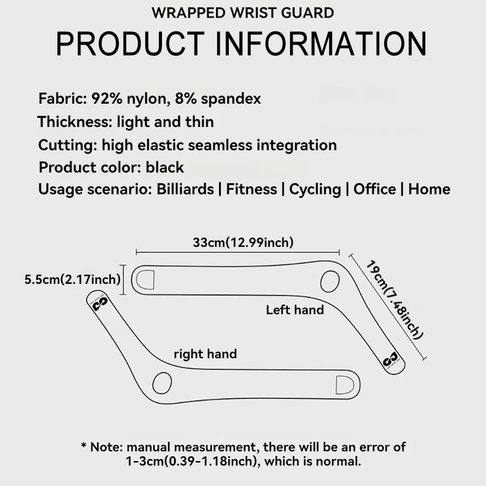 GTUBIKE Billiard & Cycling Gloves – Non-Slip Breathable Wrist Brace for Men & Women