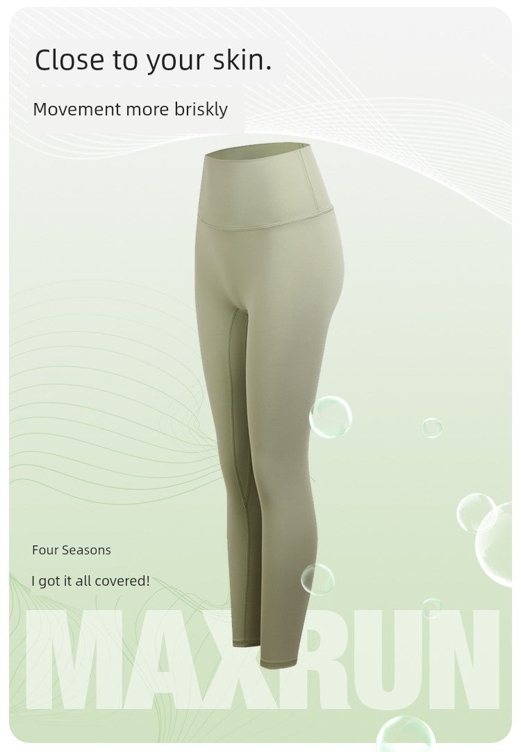 Maxrun Plus Size High Waist Workout Pants – Hip Lifting and Belly Control Fitness Leggings