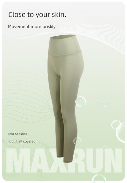 Maxrun Plus Size High Waist Workout Pants – Hip Lifting and Belly Control Fitness Leggings