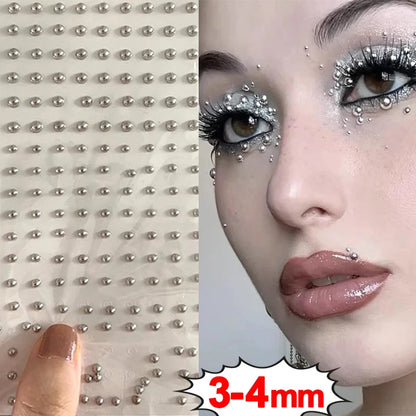 180PCS Non-Piercing Body Jewelry Stickers – Waterproof Self-Adhesive Fake Lip, Nose, Eyebrow & Belly Button Nails