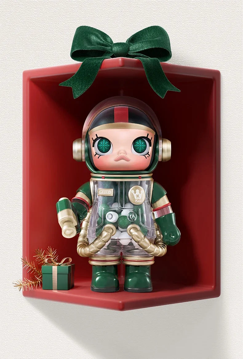 Popmart Mega Space Molly 100% Anniversary Series — 4th Gen Blind Box Collectible Action Figure Toy, Mystery Gift Model