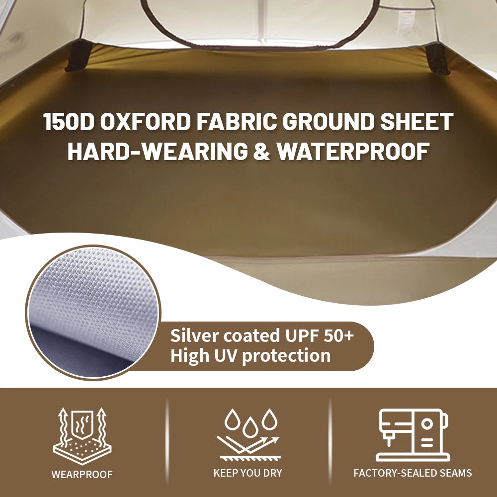 Naturehike 2-3 Person Camping Tent – Waterproof, UPF50+ Ultralight Outdoor Shelter for Hiking, Trekking & Sun Protection