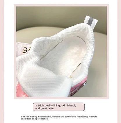 LED Kids Shoes for Girls — Cute Hello Kitty Cartoon Canvas Sneakers, Soft-Bottom Casual Shoes, Baby Girl Kawaii Footwear