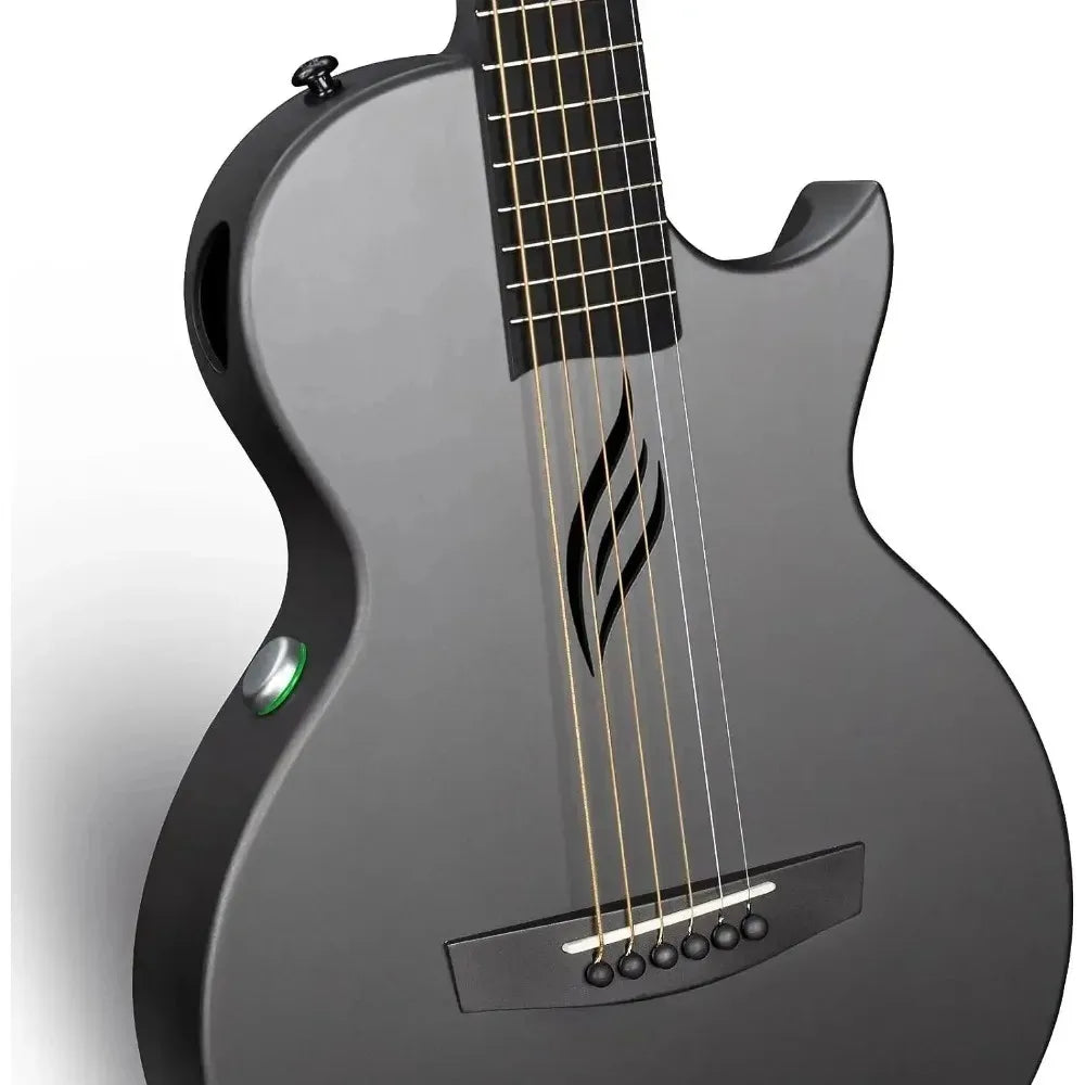 Enya NOVA GO SP1 Electric Guitar – 35 Inch Smart Carbon Fiber Acoustic with Pickup, Case, Strap, & Cable, Travel Guitarra Violão