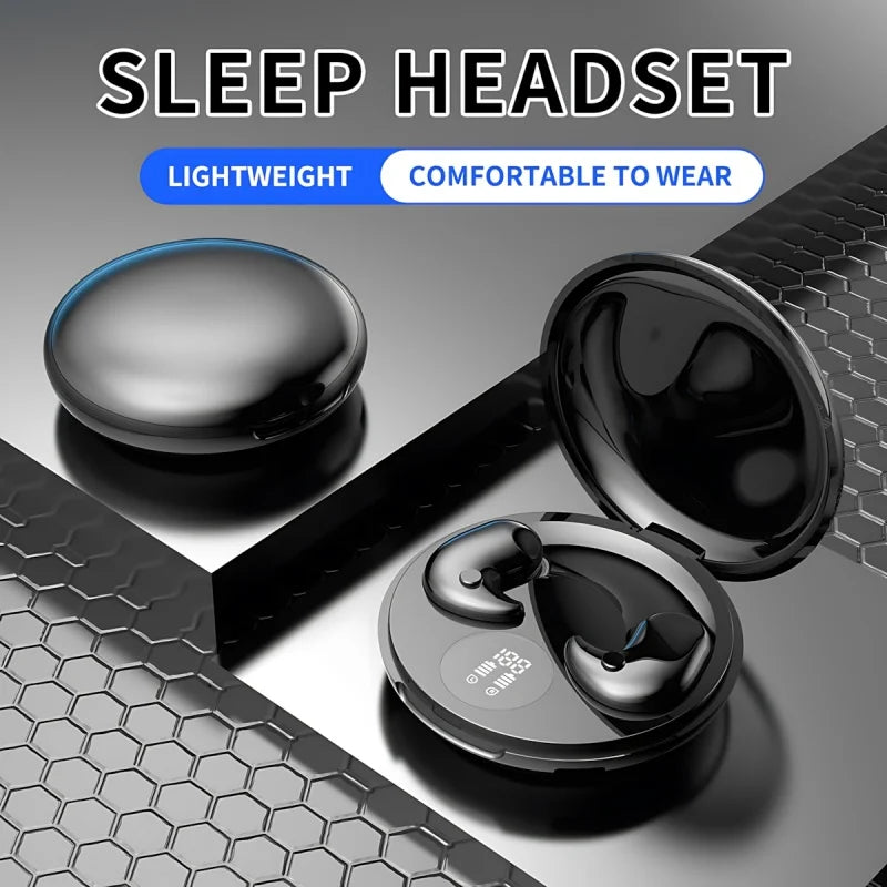 B13 Bluetooth 5.3 Sleep Earphones – Wireless Touch Control Headset Earbuds, Comfortable Fit for All Mobile Phones