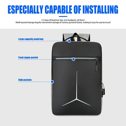 Anti-Theft Waterproof EVA Laptop Backpack – Hard Shell Travel Bag for Business, Motorcycle & Everyday Use