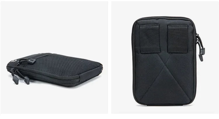 Molle Tactical Concealed Gun Holster Pouch - EDC Magazine & Pistol Carry Waist Fanny Pack for Handguns