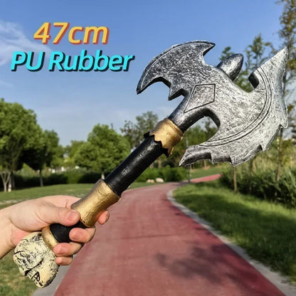 WOW Minotaur Hammer Prop - PU Orc Warrior Model Toy for Cosplay, Outdoor Games & Collectors