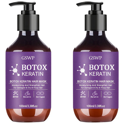 GSWP Botox Keratin Hair Mask - Moisturizing Repair Treatment for Damaged, Frizzy & Tangled Hair