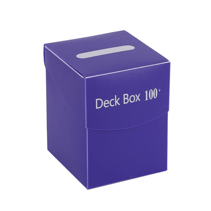 Trading Card Storage Box - 100+ Deck Game Card Carrying Case for Baseball Cards & Family Games