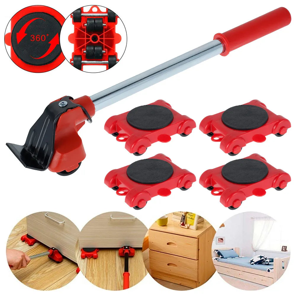Heavy Duty Furniture Lifter and Mover Set - Ideal for Washing Machines, Refrigerators, and Furniture Transport - Easy Lifting Moving Helper Tool