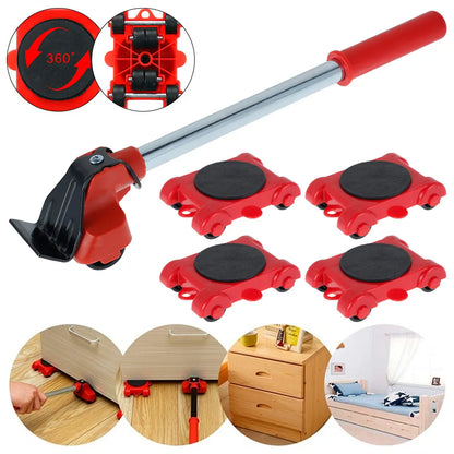 Heavy Duty Furniture Lifter and Mover Set - Ideal for Washing Machines, Refrigerators, and Furniture Transport - Easy Lifting Moving Helper Tool