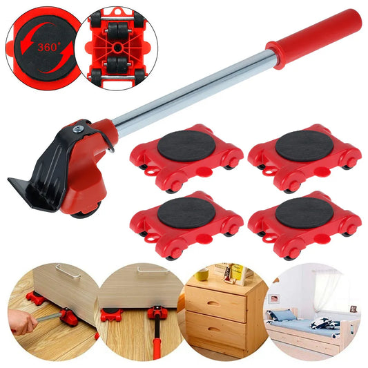 Heavy Duty Furniture Lifter and Mover Set - Ideal for Washing Machines, Refrigerators, and Furniture Transport - Easy Lifting Moving Helper Tool