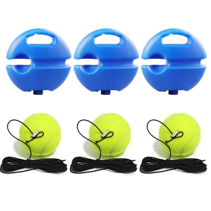 Heavy Duty Tennis Trainer Rebounder Base – Elastic Rope Ball Practice Self-Training Tennis Practice Aid with Durable Sparring System