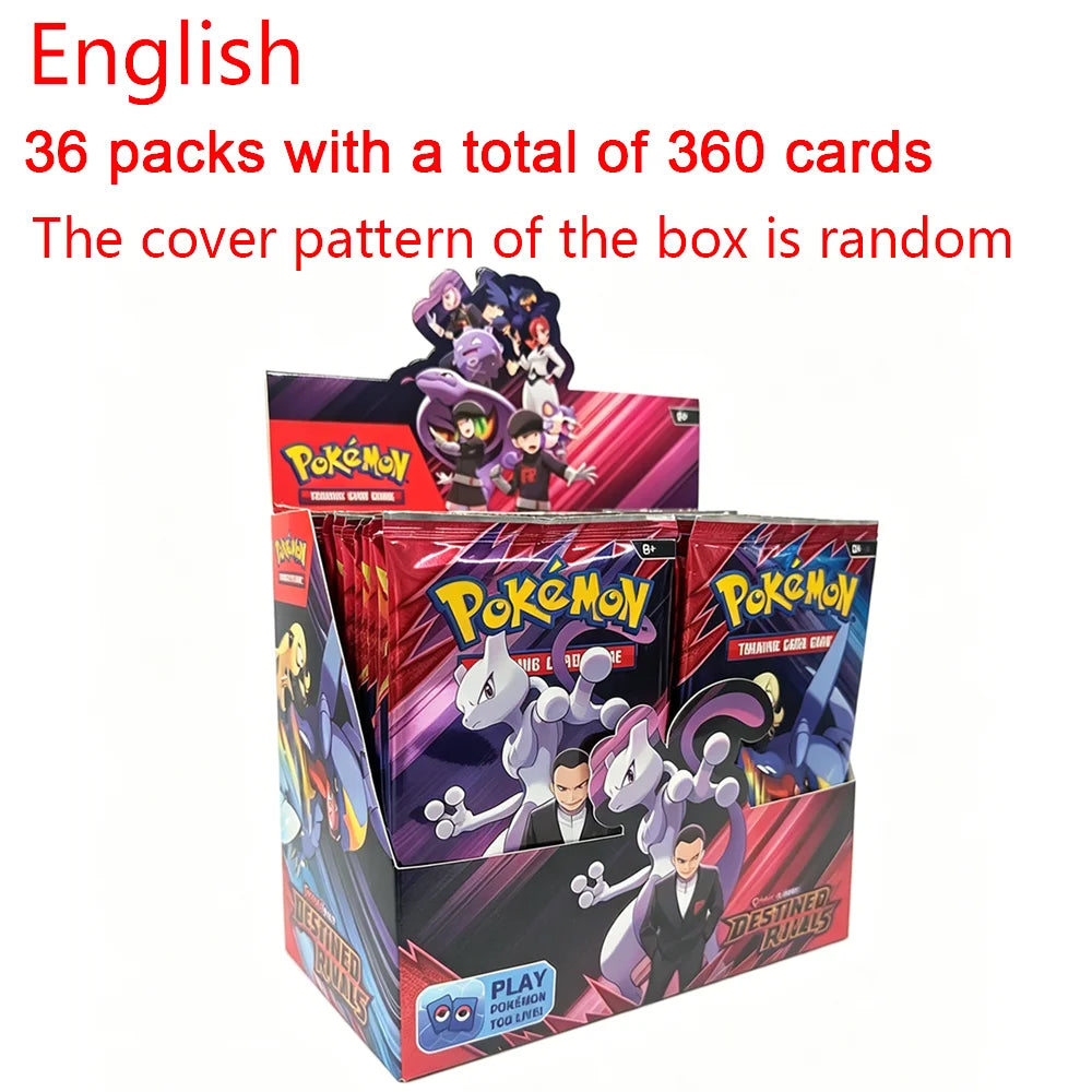 360PCS Pokémon Trading Card Booster Set – Destined Rivals, Prismatic Evolutions & Scarlet & Violet 151 PALDEAN English Cards Pack