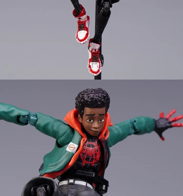 Miles Morales Spider-Man Action Figure — Into the Spider-Verse Collectible Toy for Kids Gift