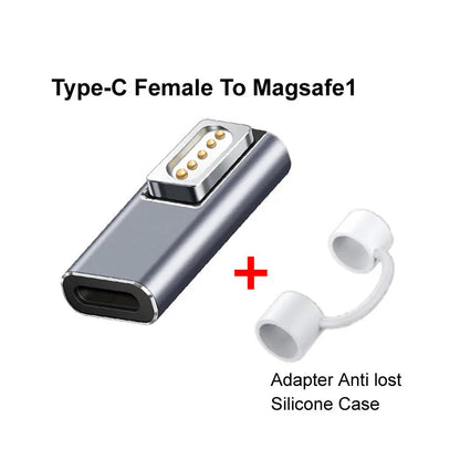 USB-C Magnetic PD Adapter - Fast Charging Converter Plug for MacBook Air & Pro Magsafe 1/2