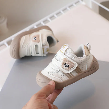 2025 Toddler Shoes — PU Leather Soft-Sole Sneakers for Baby Boys & Girls, Ergonomic First-Step Sport Shoes