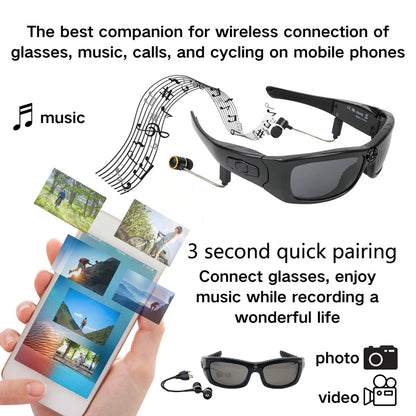Xiaomi Sports Camera Glasses — Sense Bluetooth, Music & Call, Intelligent Recording, Waterproof, UV-Proof Outdoor Sports and Cycling Glasses