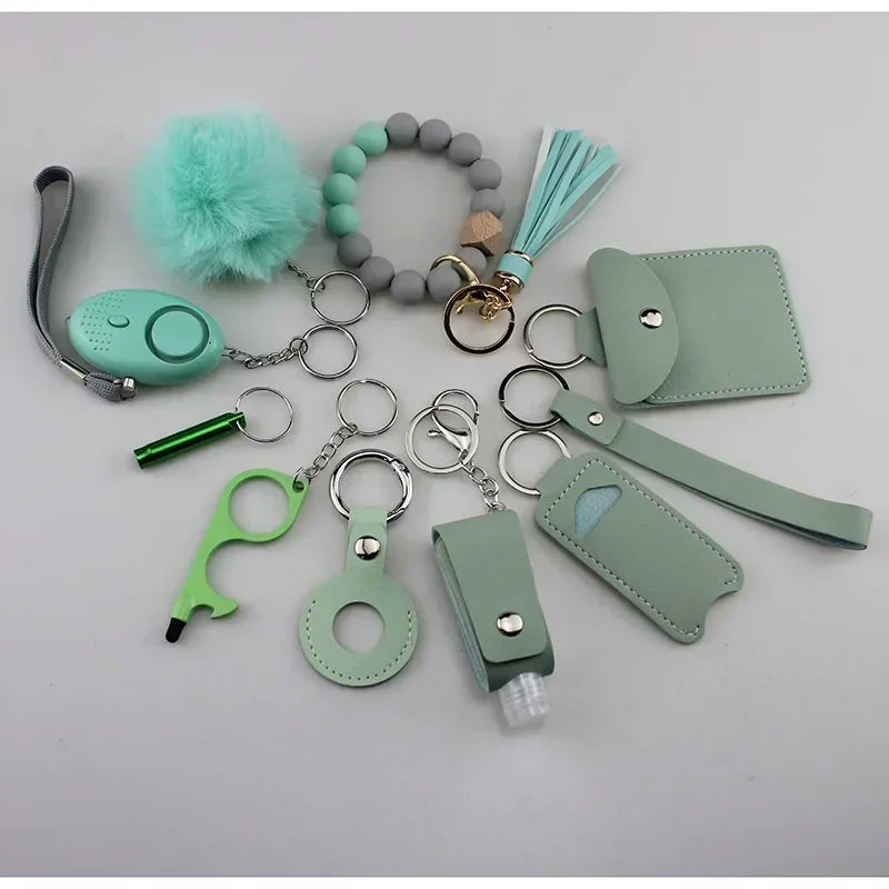 Women’s Self-Defense Keychain – Personal Safety Alarm with LED Light & Emergency Whistle