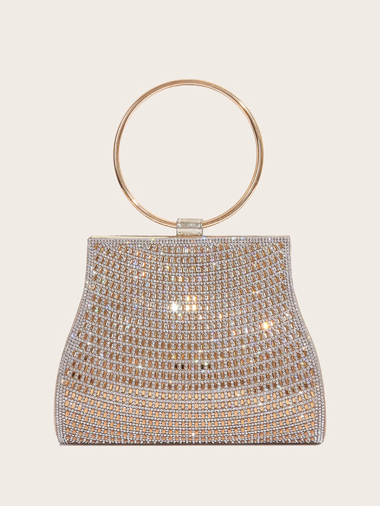 Women’s Rhinestone Diamond Evening Bag – Bridal Clutch Purse for Party, Wedding & Special Occasions