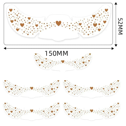 6pcs Hot Stamping Freckles Makeup Patches – Metallic Gold & Silver Temporary Tattoo Stickers for Face
