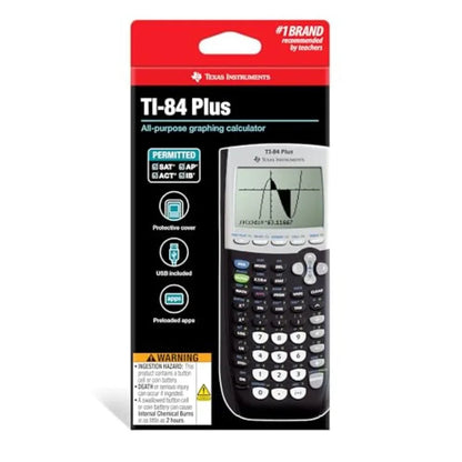 TI-84 Plus Graphing Calculator – High-Resolution Display Scientific Graphics Calculator for Advanced Math, Algebra & Engineering Use
