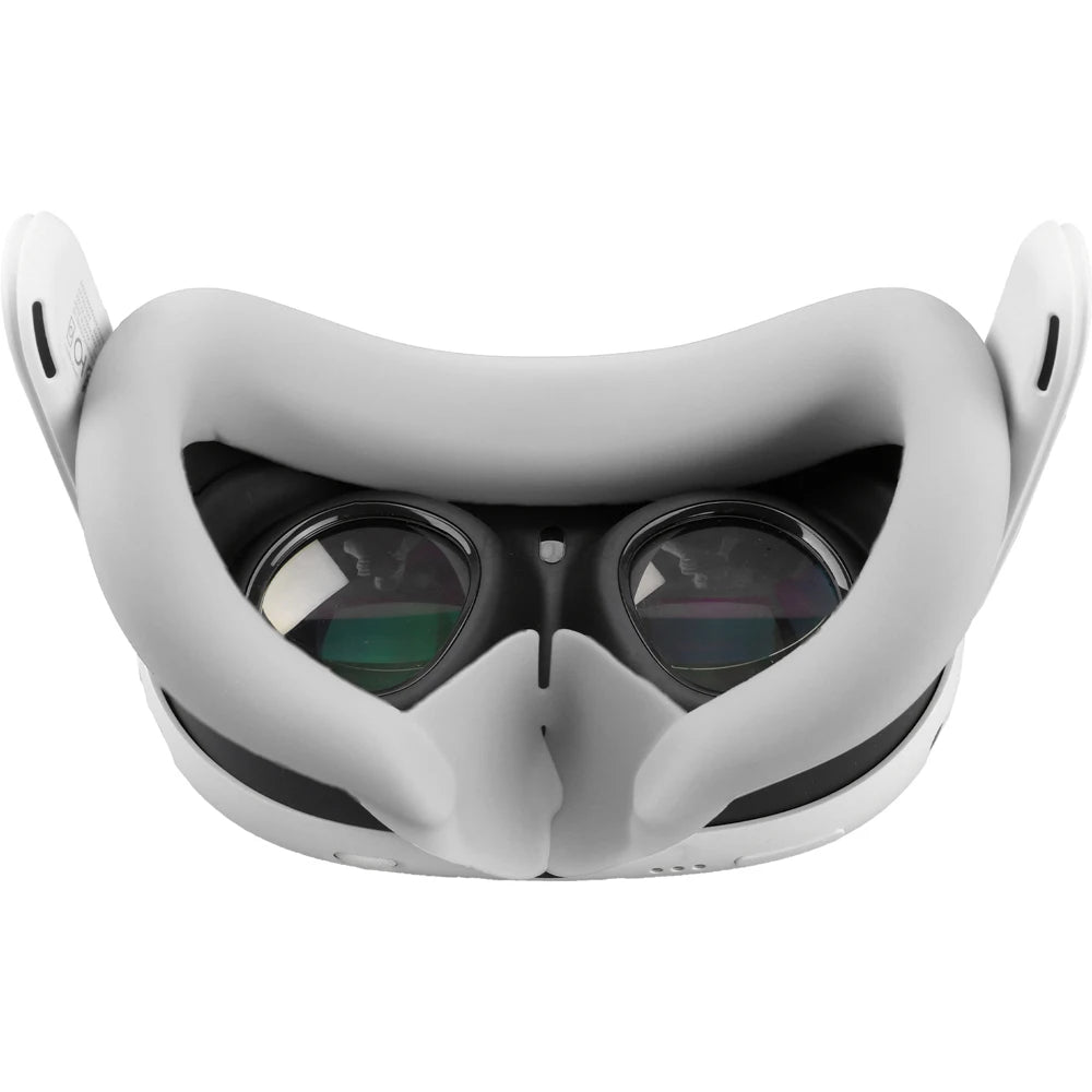 Silicone VR Face Mask for Meta Quest 3 — Sweatproof, Lightproof Facial Interface Cushion, VR Accessories