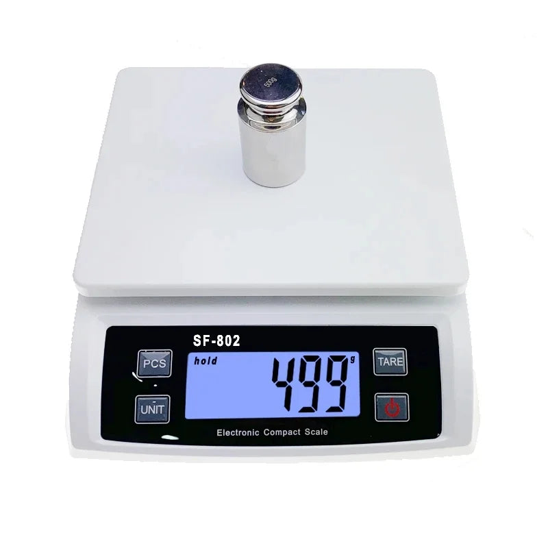 30KG/1G Digital Kitchen Scale – High Precision Household Food Weight Scale with LCD Display, Electronic Balance Scale for Cooking & Baking