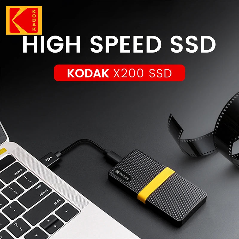 KODAK X200 External SSD – Portable 1TB, 512GB, 256GB USB 3.1 Hard Drive for Laptops, Smartphones, PS4, PC, Mac & TV