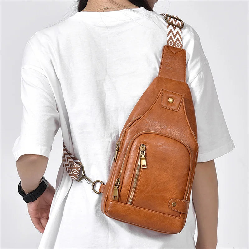 Waterproof Summer Crossbody Chest Bag for Couples – Unisex Small & Breathable Backpack