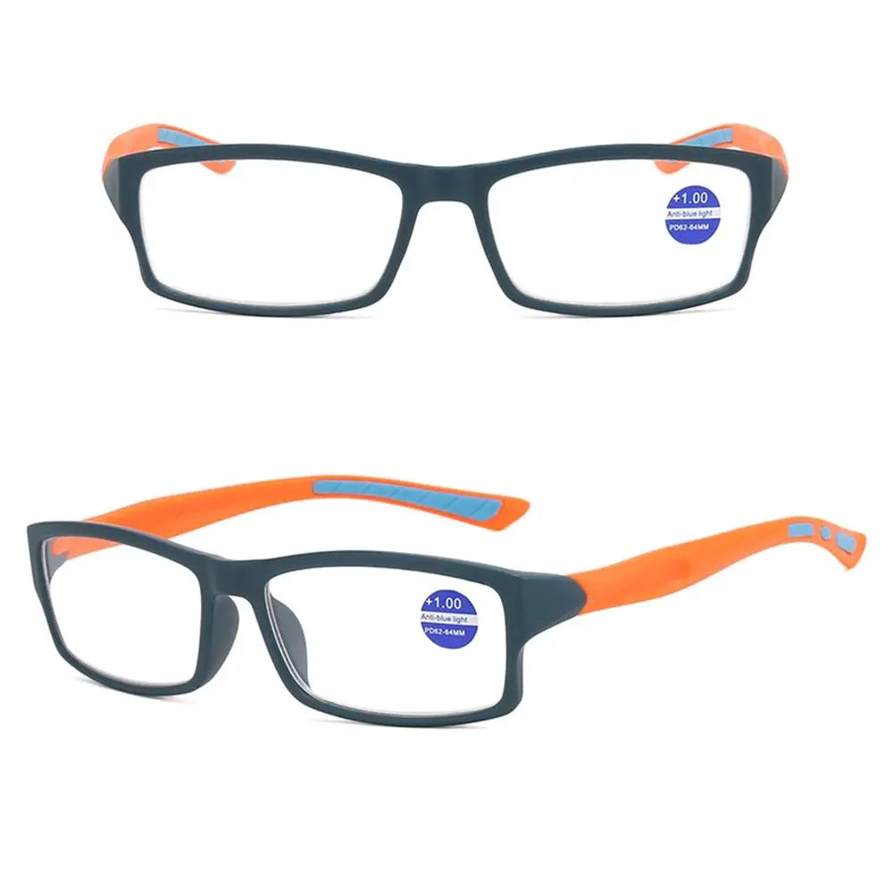 Ultralight Anti-Blue Light Reading Glasses – Sport Presbyopia Eyewear for Men & Women +100 to +400