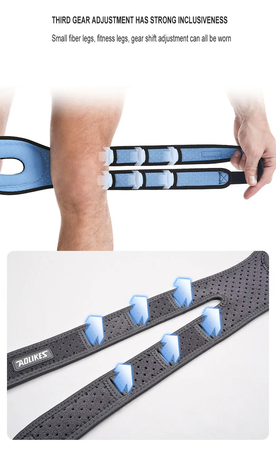AOLIKES Knee Brace – Patella Compression Sleeve for Men & Women, Knee Pain, Arthritis & Sports Support
