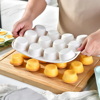 12/24 Hole Silicone Baking Mold - 3D Sphere Chocolate Mold Cupcake Muffin Cake Pan for DIY Dessert Kitchen Tools