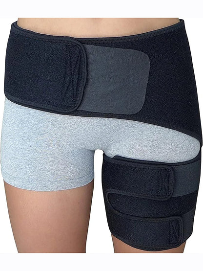 Hip Brace for Sciatica Pain Relief – Compression Support Wrap for Thigh, Hip Flexor Strain, Groin Injury, and Sacroiliac Joint Support