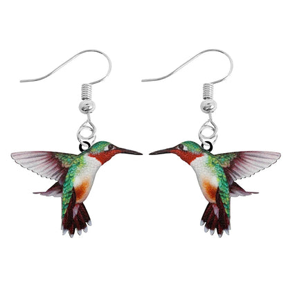 Cute Animal Acrylic Drop Earrings - Funny Custom Jewelry Gifts for Women & Girls with Rabbit, Parrot, Frog & Butterfly Designs