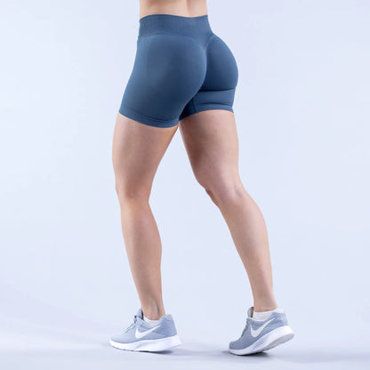 Women’s Impact Seamless Yoga Shorts — Scrunch Bum Low Waist Butt-Lifting Gym & Running Workout Leggings