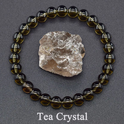 Natural 5A Lapis Lazuli Stone Bracelet - Elastic Healing Bead Jewelry Gift for Men & Women