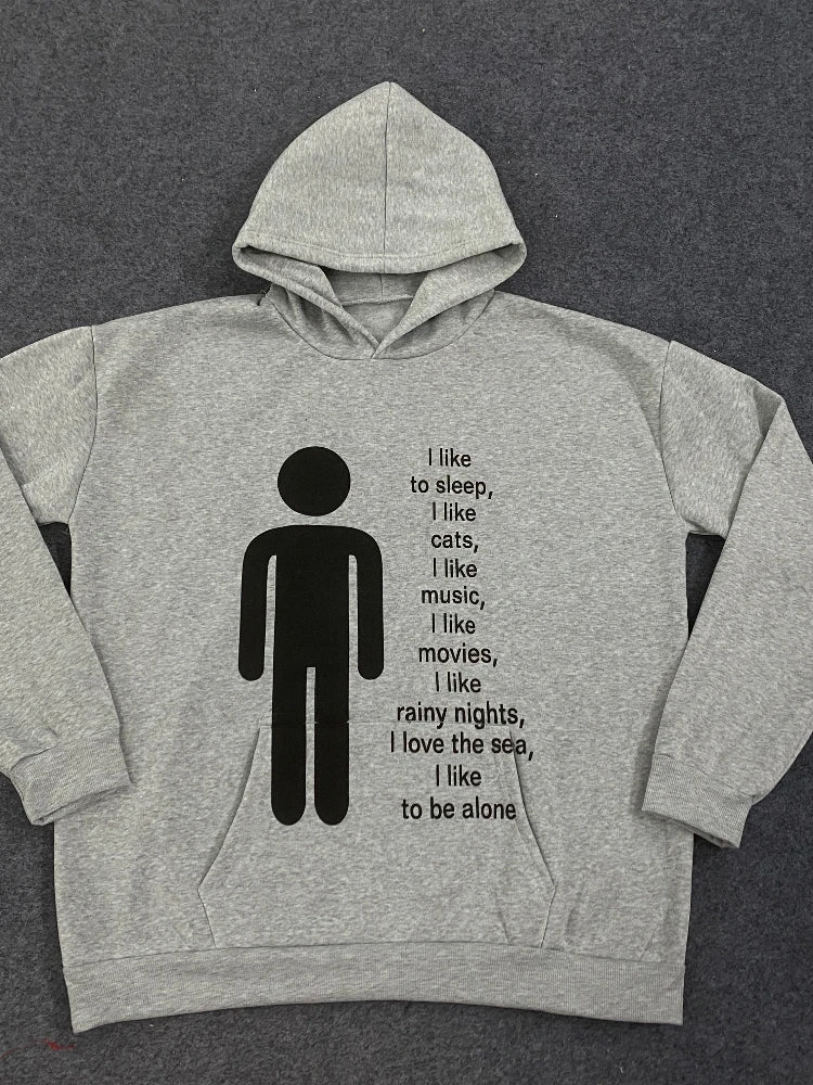 Y2K Harajuku Graphic Hoodie - Vintage Hip-Hop Punk Streetwear Sweatshirt for Men & Women