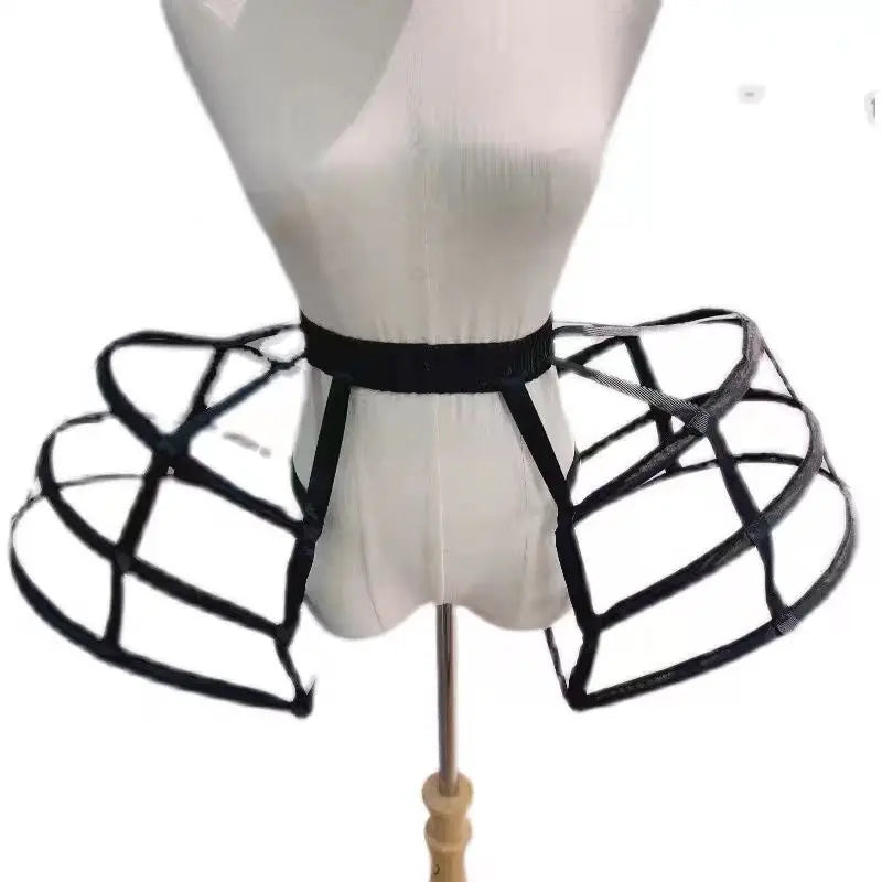 Women’s Baroque Pannier Petticoat – Victorian Bustle Hoop Skirt Underskirt Crinoline for Vintage Cosplay