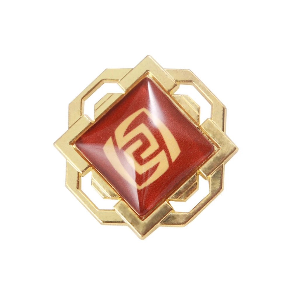 Genshin Impact Metal Brooch Pins - Primogem Xiao Vision Element Badge Cosplay Collectible Jewelry