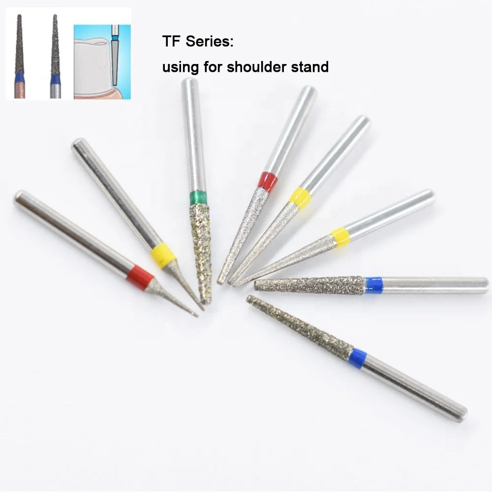 5pcs FG Dia 1.6mm Dental Drills – High-Speed Handpiece Diamond Burs for Teeth Whitening
